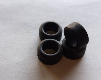 Set of 4 tires, slick - Model car accessories - Scale model tires - 1:43 mm 7.3x14.3x9.3 #4322