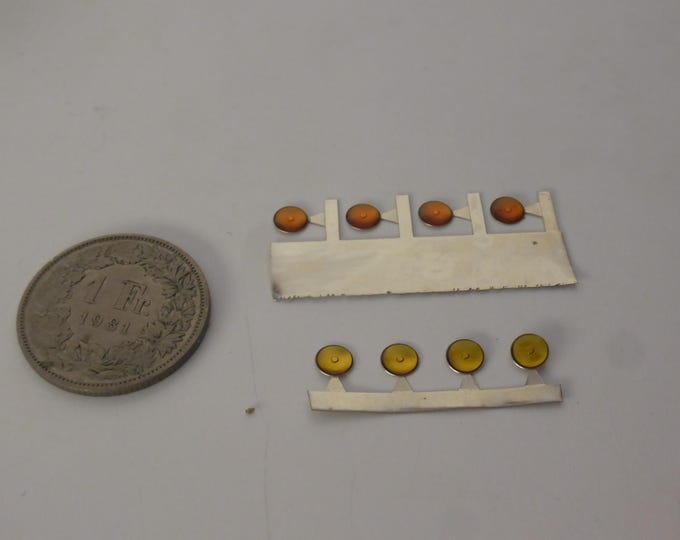 photoetched+resin lights round orange and yellow mm 4.5 FLFM4.5 for model cars and other models