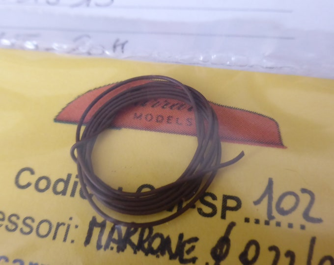 Pack of brown cable (mm 0.22/0.45) for engines and superdetailing racing and rally model cars Carrara Models SP102