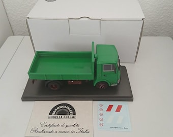 OM Fiat 55 (series 50) 2-axles truck green special Handbuilt model by Nonomologati 1:43