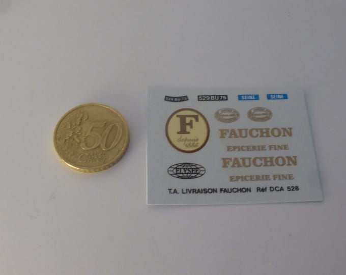 1:43 waterslide decals sheet Citroen Traction Avant livraison Fauchon Epicerie Fine