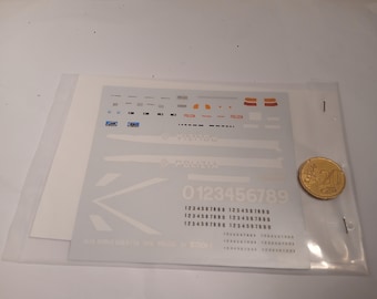 1:43 waterslide decals sheet for Alfa Romeo Giulietta 1978 Polizia Tron DE28