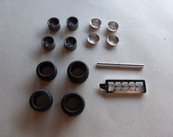 turned and plastic wheels set for Ferrari 330 P4 / 412P / 330 P3 Remember W08 1:43