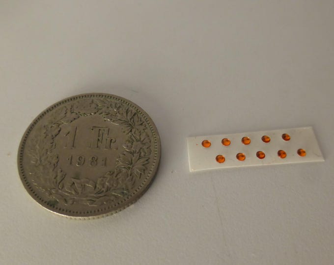 pack of 10 lights for model cars and other models mm 1.5 round ORANGE transparent Remember production