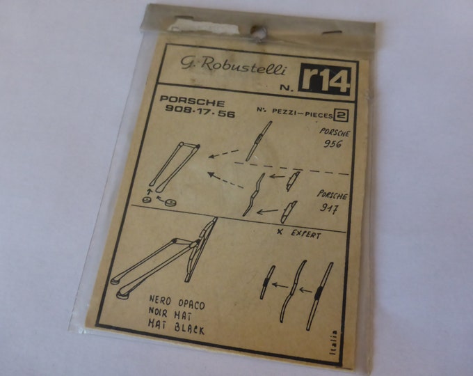 1:43 Robustelli r14 2x photoetched windscreen wipers for Porsche 908, 917, 956, 962C etc.