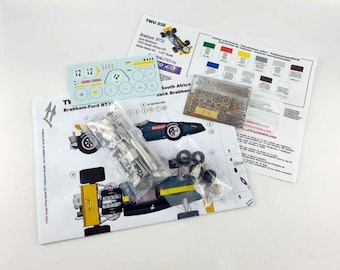 Brabham Ford Cosworth BT33 F.1 South African GP 1970 winner Jack Brabham Tameo Kits TWU030 to assemble and paint