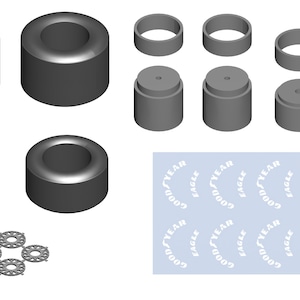 high definition  set for modern Formula 1 cars with Goodyear decals Tameo PWT05 1:43