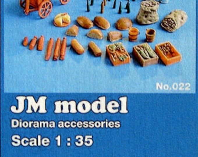 1:35 scale diorama accessories Military provisions resin parts set to assemble and paint JM Model n. 022