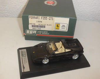 Ferrari F355 GTS 1994 metallic black BBR factory built BBR70B 1:43