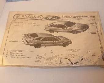 1:43 Robustelli transkit for Ford Sierra Xr4Ti Oppitzhauser 500km Monza 1986 Oppitzhauser/Lechner/Pacher GR68