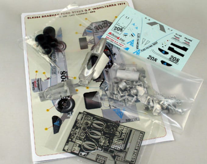 Brabham Cosworth BT42/3 F.1 British GP 1974 Lella Lombardi TAMEO Kits SLK094 1:43 to paint and to assemble
