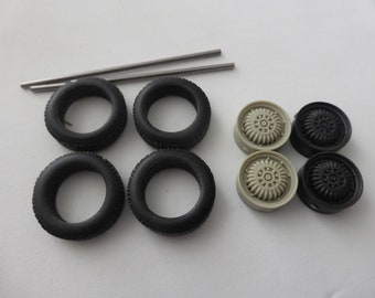 1:24 wheels and tires for Le Mans DB Panhard and other prototypes of the 50s Le Mans Miniatures ACW124009