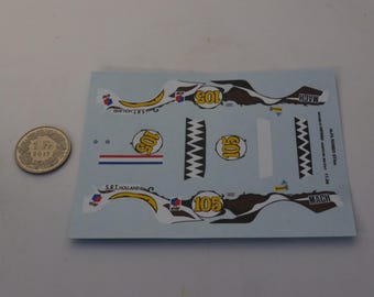 1:43 decals Alfa Romeo Giulia GTAm SRT Holland Silverstone 1970 #105 Cartograf