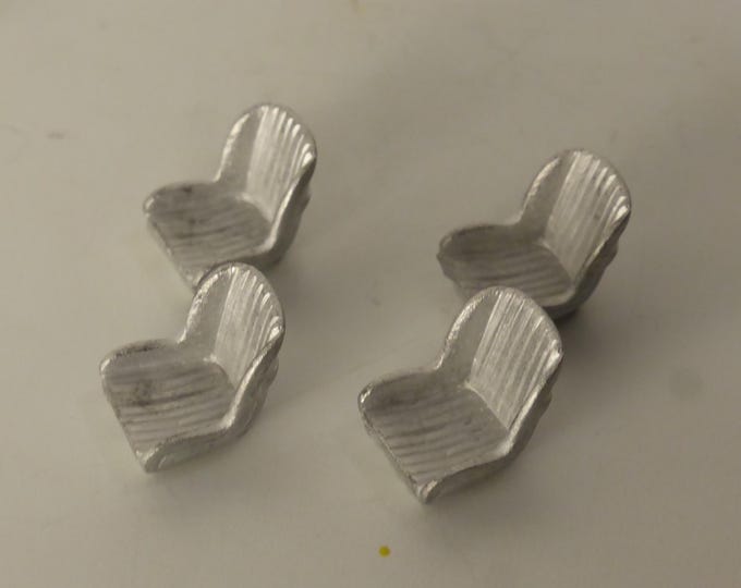 1:43 white metal seats (vertical trim - 4pcs) for Ferrari 250LM, GTO, LMB, 250P etc