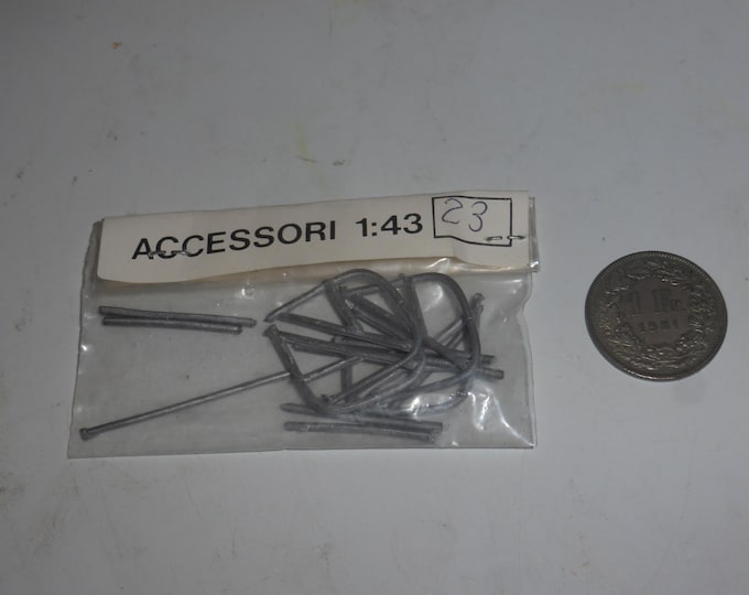 white metal 1:43 scale rollbars (pack of 4 pcs) for smaller racing and rally cars to paint FDS 23