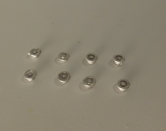 1:43 scale tank filler caps for Group 2 and Group A cars etc Mini Racing production in white metal