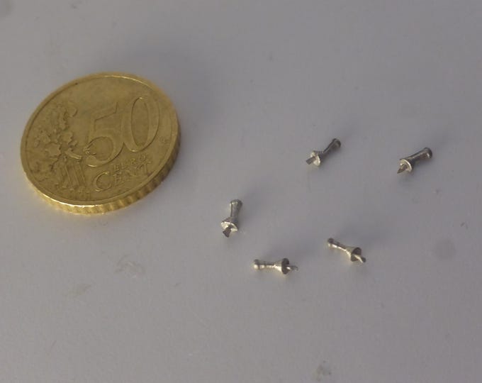 white metal gear levers for 1:43 touring cars (pack of 5 pcs)