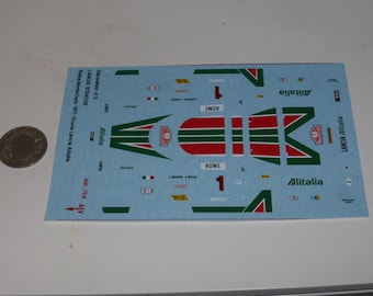 1:43 decals Lancia Stratos Alitalia Rally Monte Carlo 1977 #1 Munari/Mannucci Cartograf