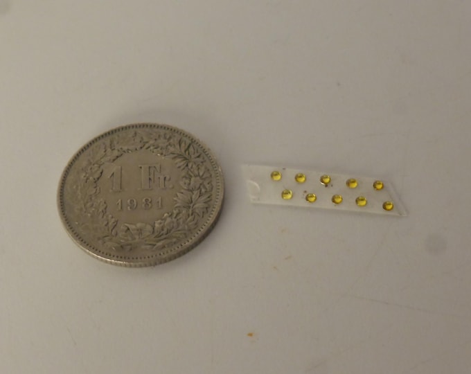 pack of 10 lights for model cars and other models mm 1.5 round YELLOW Remember production