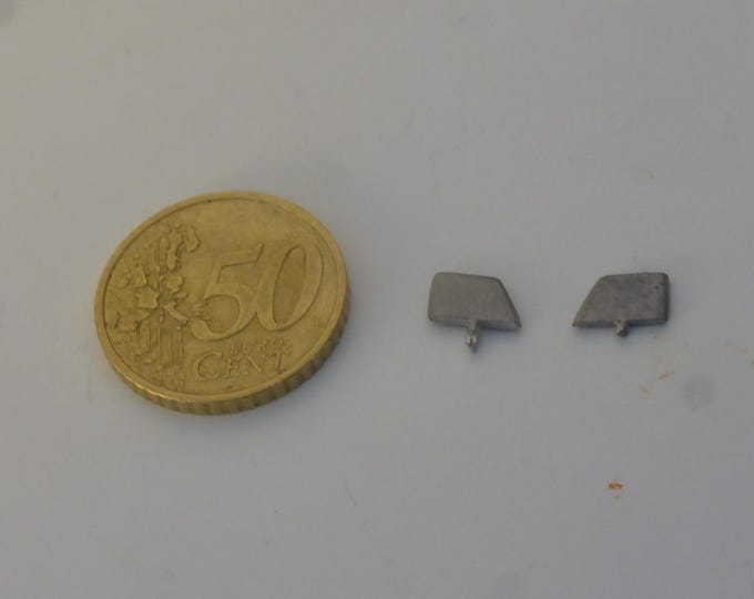 1:43 white metal tail fins (one couple) for Ferrari 312 PB and other racing sportscars Tameo production