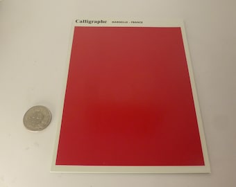 Waterslide decals sheet BRIGHT SCARLET RED colour (cm 14x11) Callgraphe production