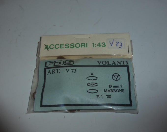 1:43 plastic and photoetched mm 7.0 steering wheels for F.1 cars of the 80s FDS V73