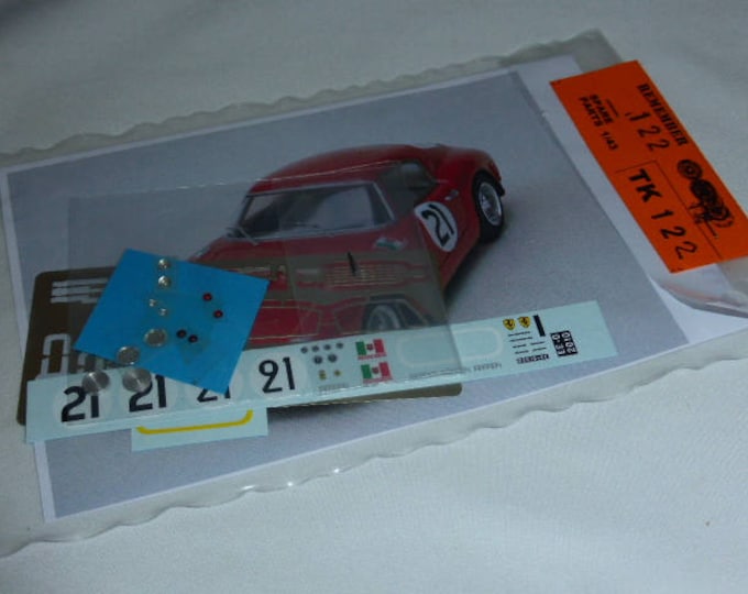 multimedia 1:43 transkit (photoetches, lights, decals etc) for Ferrari 250 GT SWB Le Mans 1960 #21 Madyero TK122