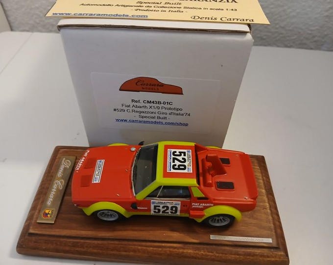Fiat Abarth X1/9 Prototipo Giro d'Italia 1974 #529 Regazzoni special edition Carrara Models 1:43 factory built CM43B-01C