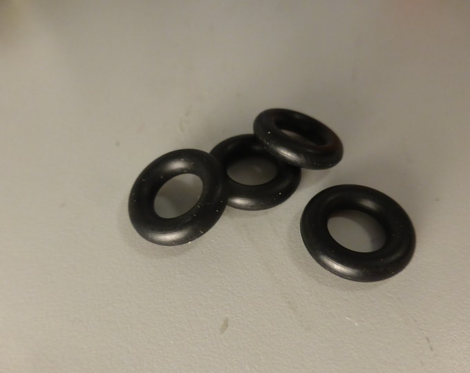 set of 4 tires to restore old 1:43 diecasts (Dinky France series 24/500 etc) - black mm 14.50x3.56 - 3MJA catalogue n.DO01