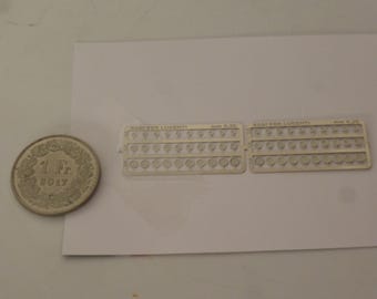 1:43 photoetched rings (bases) for spotlights mm 1.0/1.5/2.0