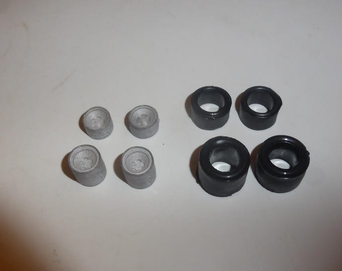 1:43 white metal 5-spokes wheels (and rubber tires) for Ferrari 312PB and other Sport Prototypes of the 70s FDS production #6