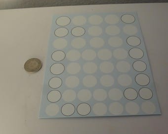 decals for racing numbers roundels (white and white-black cercled) 1:24 various diameters Tin Wizard