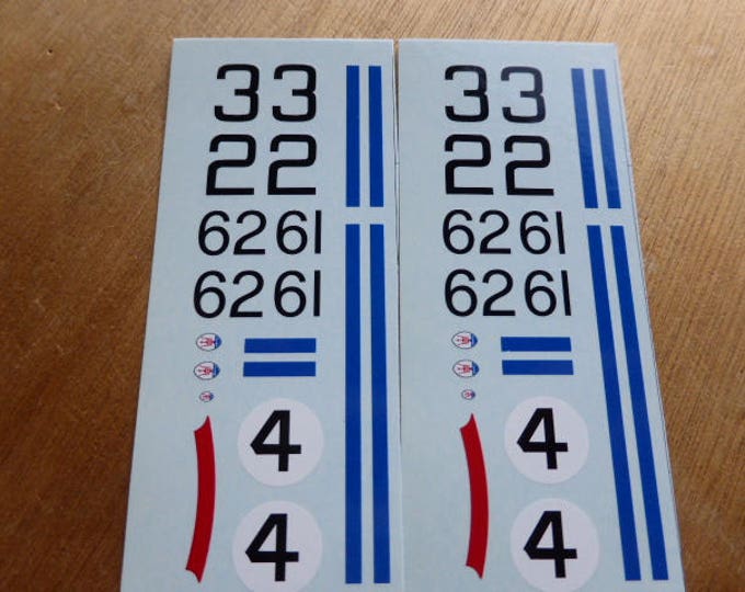 high quality 1:43 decals Maserati Tipo 151 Le Mans 1962 #2/3/4 + Bridgehampton '62 #61/62  Madyero by Remember TK109