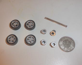 1:43 plastic wheels for Alfa Romeo 8C and other GT cars of the 2000s GMW049