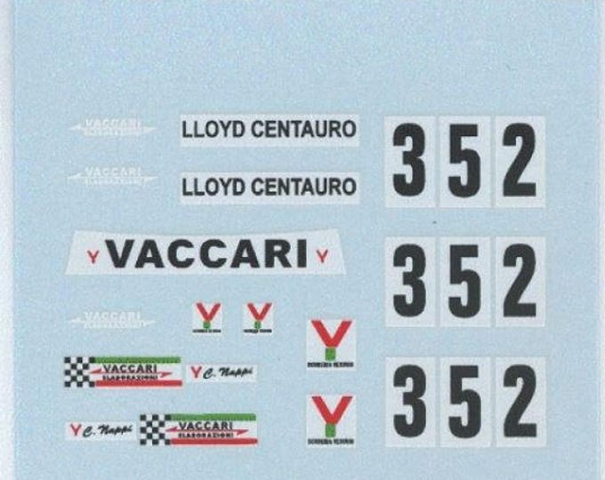 high quality decals Fiat 128 Gr.2 Vaccari #352 Trofeo Castagneto Varano 1975 Ciro Nappi Carrara Models 1:43