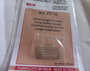 photo etched 1:43 long leather straps for hoods etc. Tameo FT16