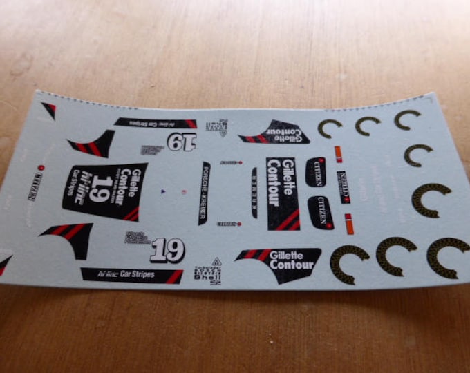 high quality 1:43 decals Porsche 935 K3 Gr.5 Gillette-Kremer Silverstone 1981