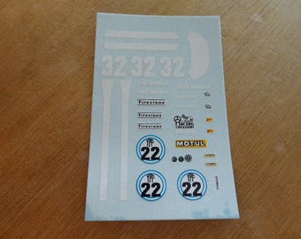 high quality 1:43 decals Fiat Abarth 2000 Buenos Aires/Daytona 1972 Arturo Merzario Carrara Models