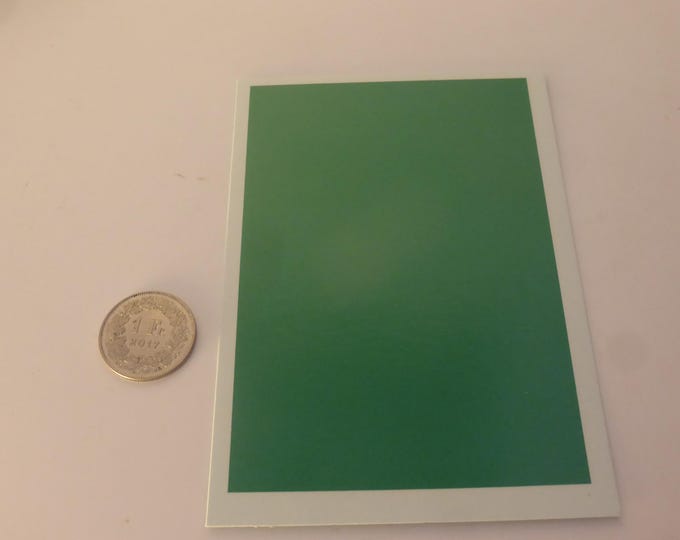 Waterslide decals sheet GLOSS METALLIC GREEN colour (cm 11.25x7.65) Interdecal production