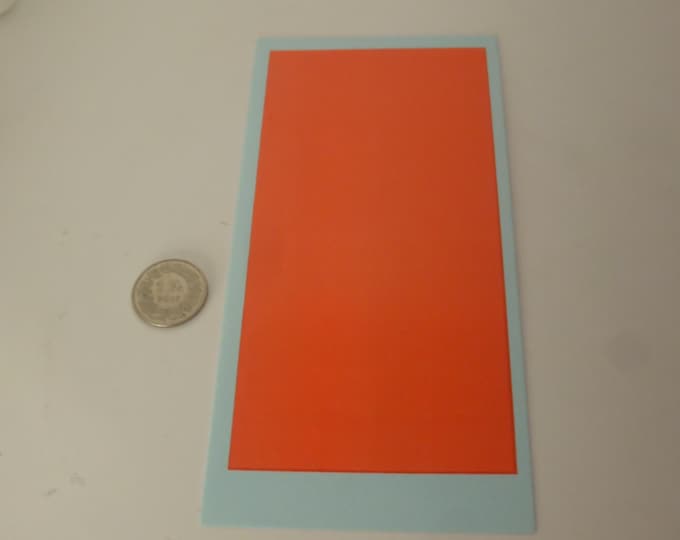 Waterslide decals sheet MATT DAYGLO RED colour (cm 15.3x7.80) Interdecal production