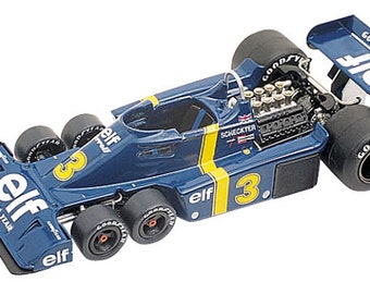 Tyrrell Ford Cosworth P34 Formula 1 Swedish GP 1976 Depailler / Scheckter TAMEO Kits TMK208 1:43 to paint and to assemble