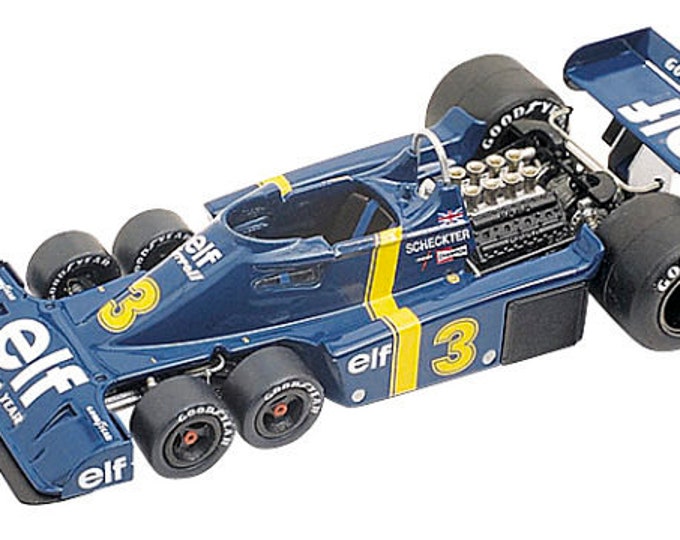 Tyrrell Ford Cosworth P34 Formula 1 Swedish GP 1976 Depailler / Scheckter TAMEO Kits TMK208 1:43 to paint and to assemble