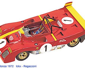 Ferrari 312 PB Monza / Brands Hatch / Buenos Aires 1972 various versions TAMEO Kits TMK018 1:43 to paint and to assemble