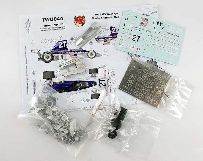 Parnelli VPJ4B Formula 1 American Racing USA West Long Beach Grand Prix 1976 Andretti Tameo Kit TWU044 to assemble and paint