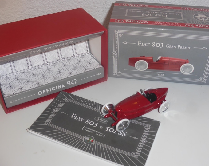 Fiat 803 Gran Premio Vetturette 1922 Officina942 white metal model 1:43 #SR3