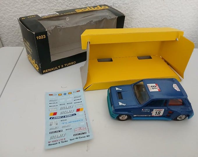 Solido 1023 Renault 5 Turbo Tour de Corse 1980 Saby/"Tilber" 1:43 vintage diecast model