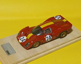 Ferrari 330 P4 Ecurie Belge ch.0856 Le Mans 1967 #24 Mairesse/Beurlys Tenariv metal model built by Madyero Studio 1:43