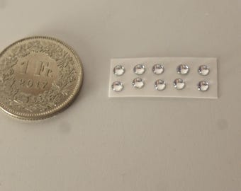 pack of 10 lights for model cars and other models mm 3.0 round CLEAR Remember production