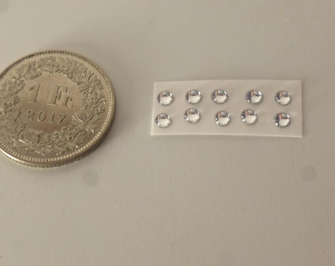 pack of 10 lights for model cars and other models mm 3.0 round CLEAR Remember production