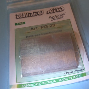 high quality grille for inlet trumpets etc. Tameo PG23 1:43